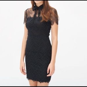Sandro Rozen black lace dress